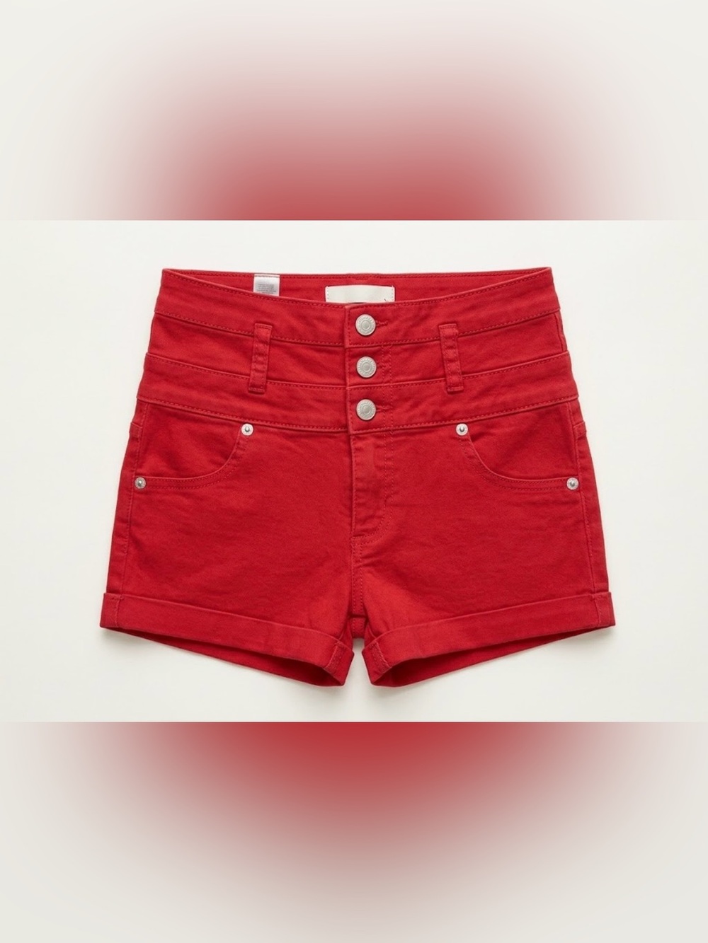 Mossimo Supply Co. Women's Red High-Rise Shorts – Like New, Size 00/24